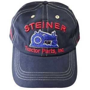 Steiner Tractor Parts Advertisement Blue Strap Back Trucker Hat‎ Cap OSFM